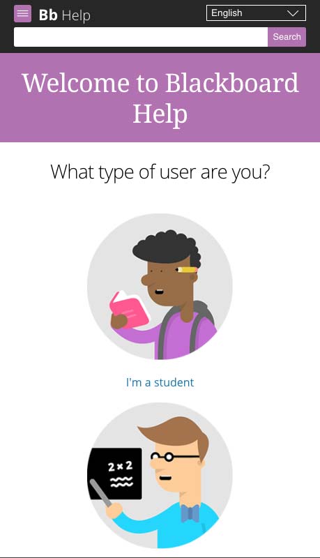 Blackboard Help article page